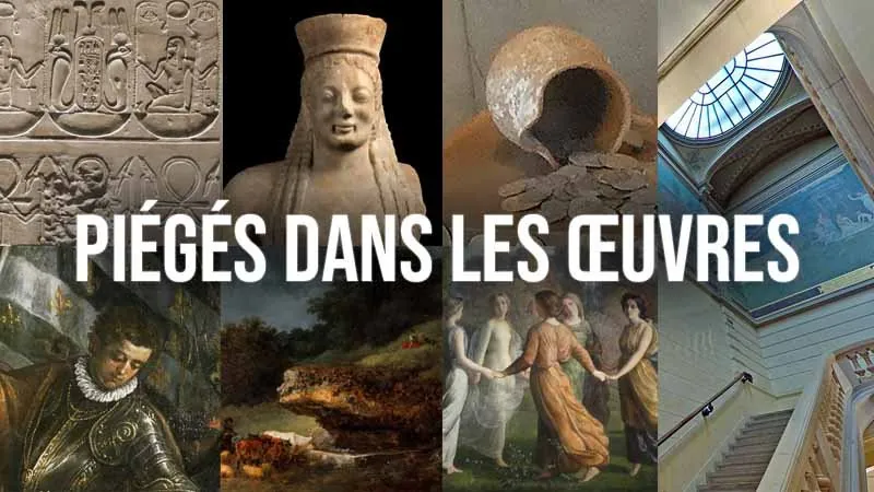Visuel du jeu Piégés dans les œuvres, escape game du Musée des Beaux-Arts de Lyon